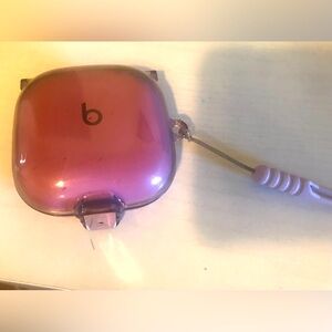 Raspberry cream -Beats Pink Earbud Case with Strap